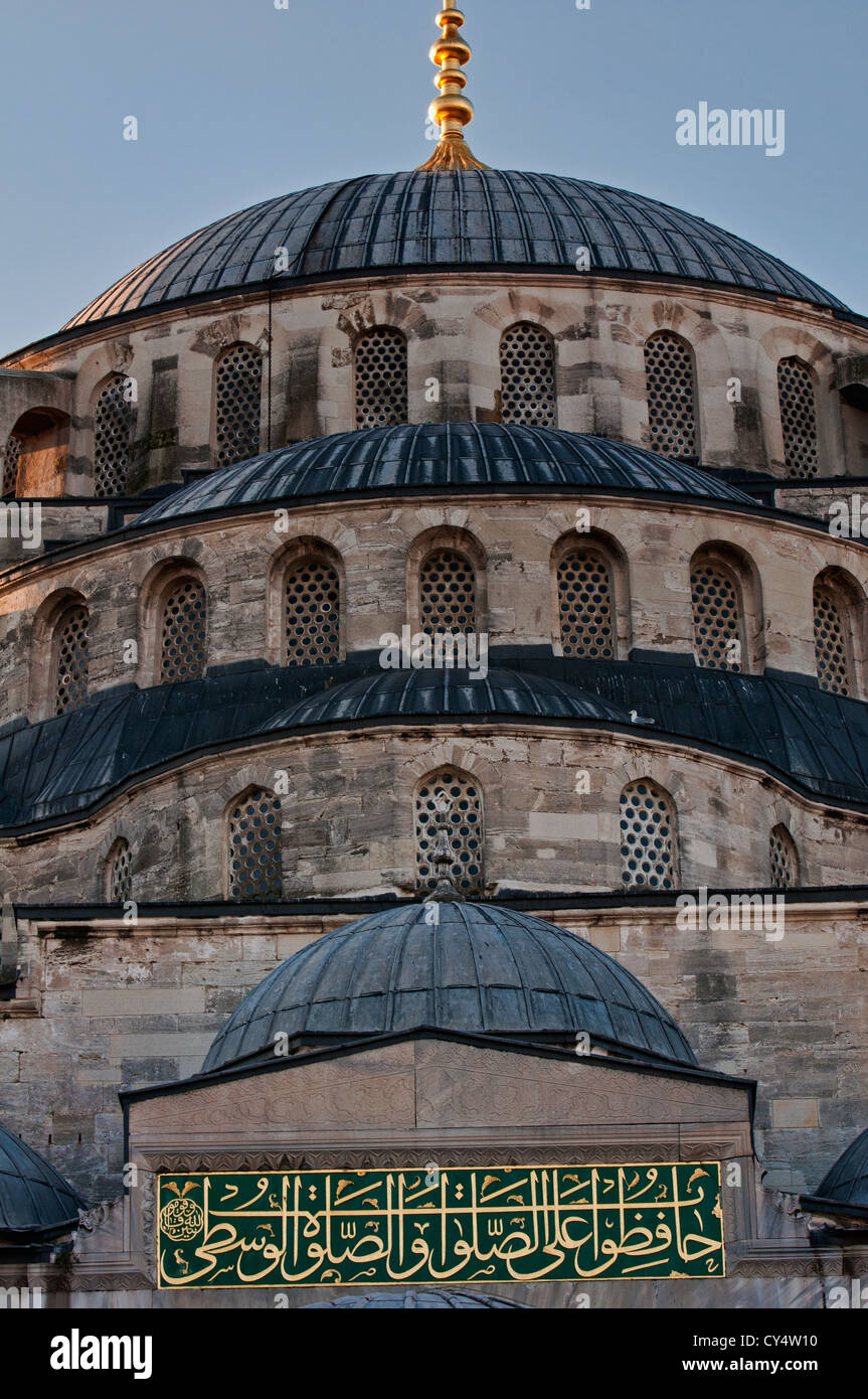 Die blaue Moschee (Sultanahmet-Moschee), Symbol für Istanbul, Türkei Stockfoto