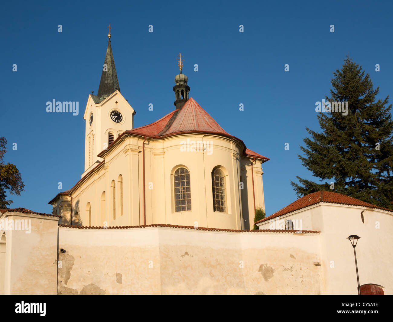 Pfarrei St.-Wenzels-Kirche - Tschechien Stockfoto