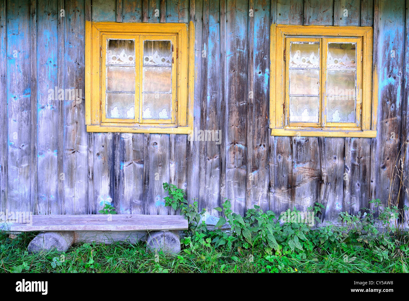 Verlassenen alten Bauernhaus Kotlina Klodzka Polen Stockfoto