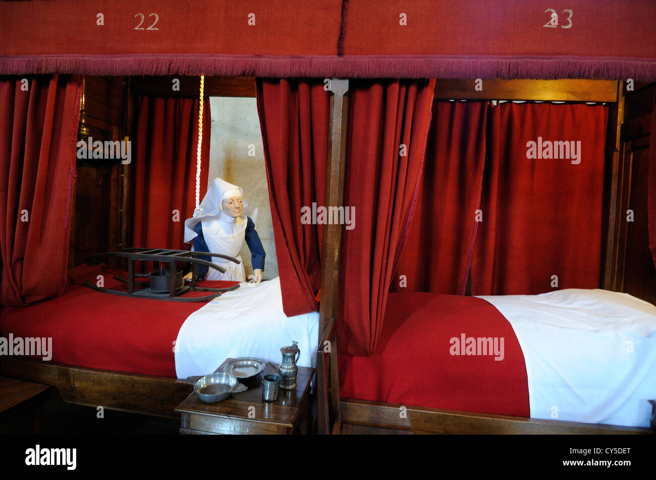 Hospiz von Beaune, Hotel-Dieu, Cote d ' or, Europ, Burgund, Frankreich Stockfoto