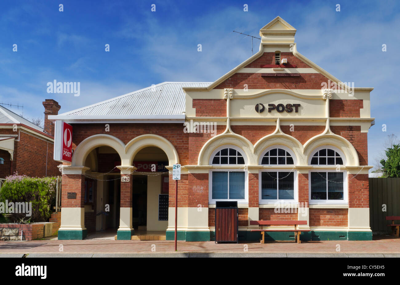 Historisches Postgebäude in Bridgetown, Western Australia Stockfoto
