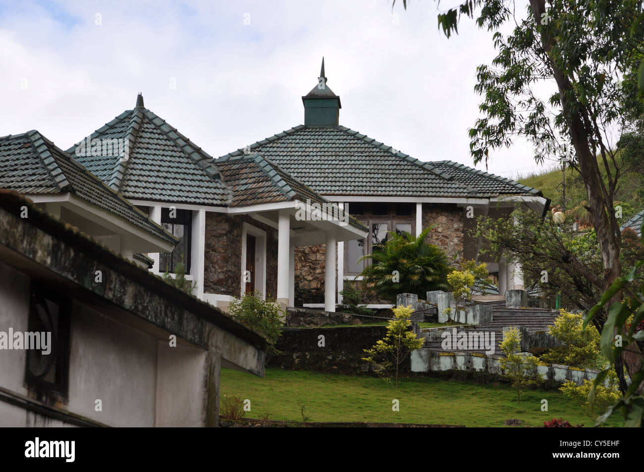 Ein Gästehaus der Regierung auf Ponmudi Hügeln Stockfoto