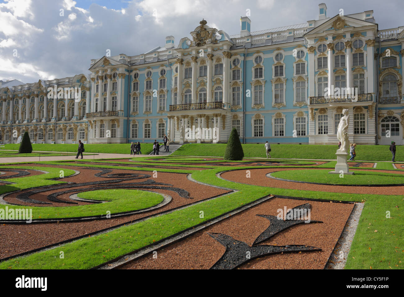 Katharinenpalast, Zarskoje Selo, Puschkin, Sankt Petersburg, Russland Stockfoto