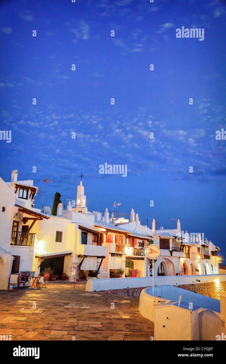 Spanien, Balearen, Menorca, Angeln Dorf Binibequer Vell Stockfoto