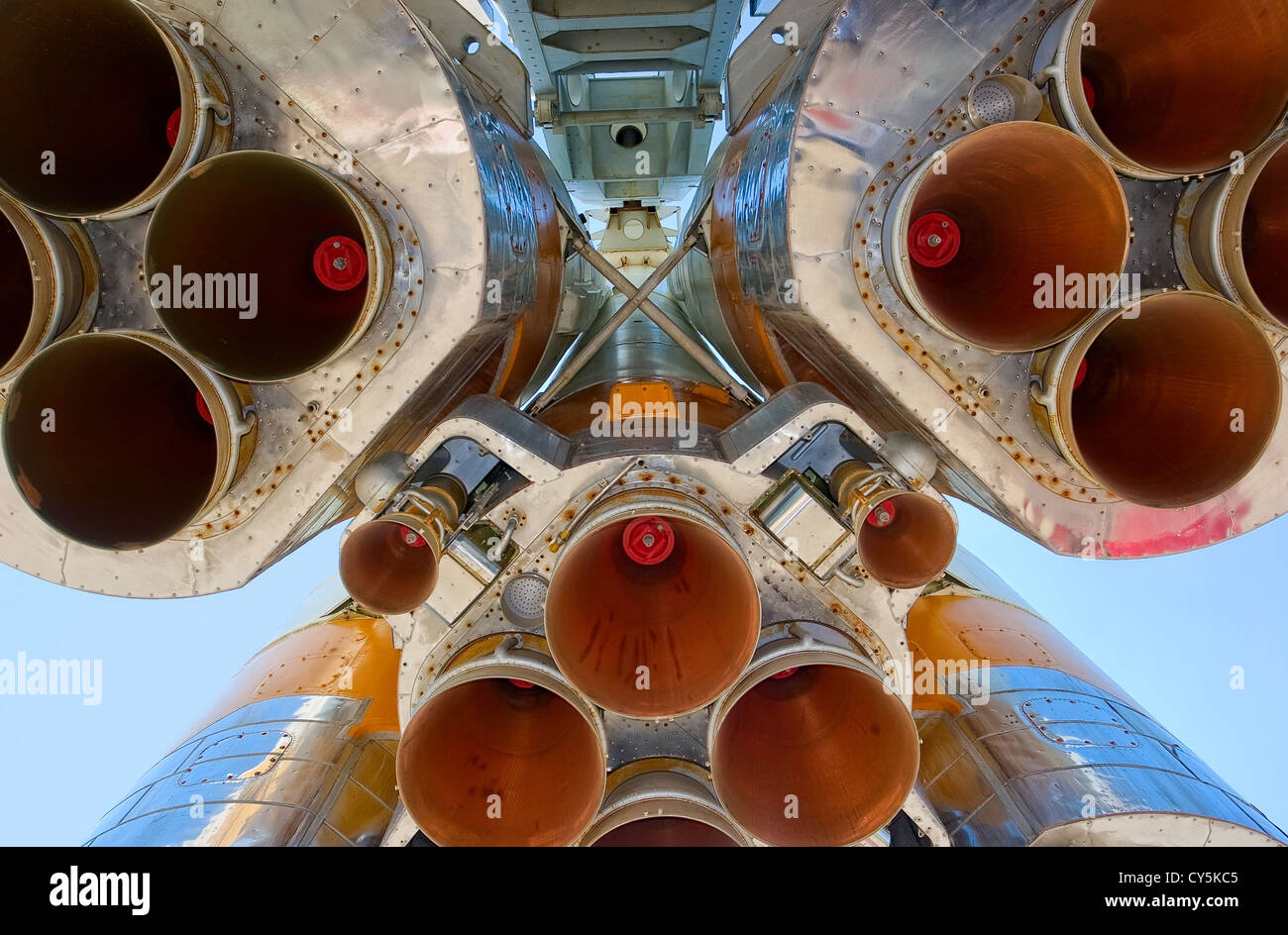 Details des Raum-Raketentriebwerk Stockfoto