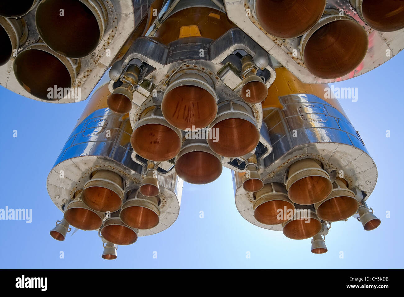 Details des Raum-Raketentriebwerk Stockfoto