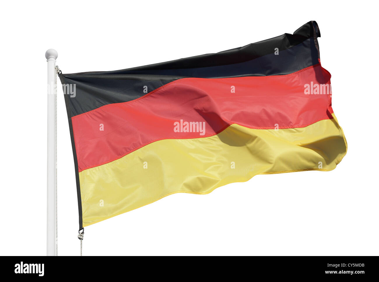 Deutschland-Flagge im wind Stockfoto