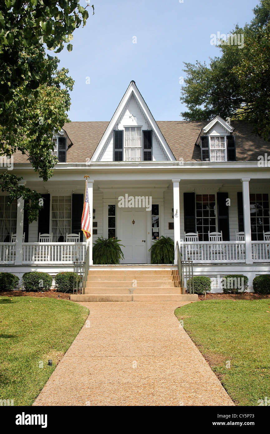 Sidney Lanier Cottage, Geburtsort von Sidney Lanier, Dichter, Musiker und Rechtsanwalt in Macon, Georgia geboren Stockfoto