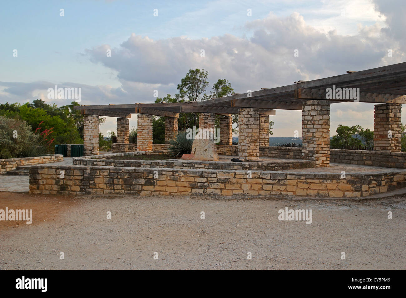 Tierheim in Covert Park am Mount Bonnell, Austin, Texas Stockfoto