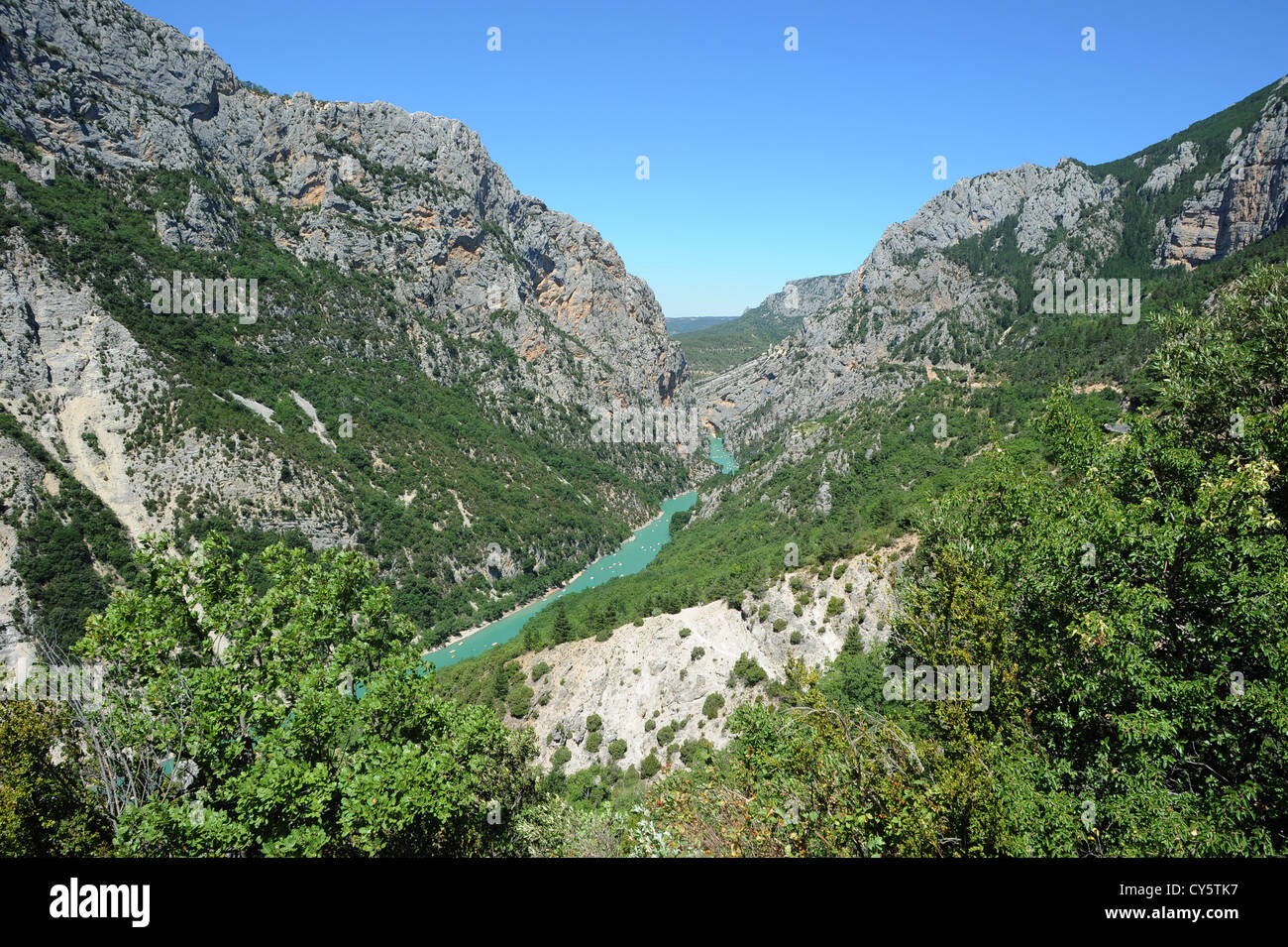 Gorges du Verdon, eines der herrlichsten Landschaft in der Provence Stockfoto