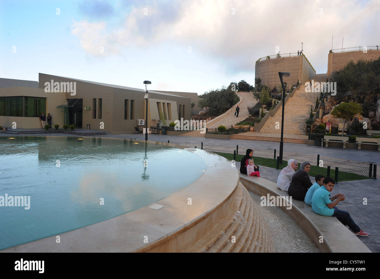 Aufnahmen im Inneren der Hisbollah Theme Park in Mleeta, ein Freilichtmuseum präsentiert die Anti-Israel-Widerstand im Libanon. Stockfoto