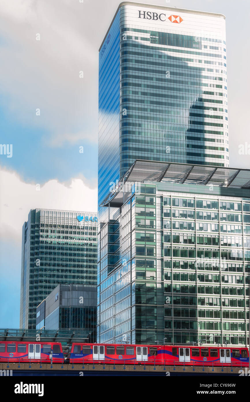 HSBC-HQ in Canary Wharf Stockfoto