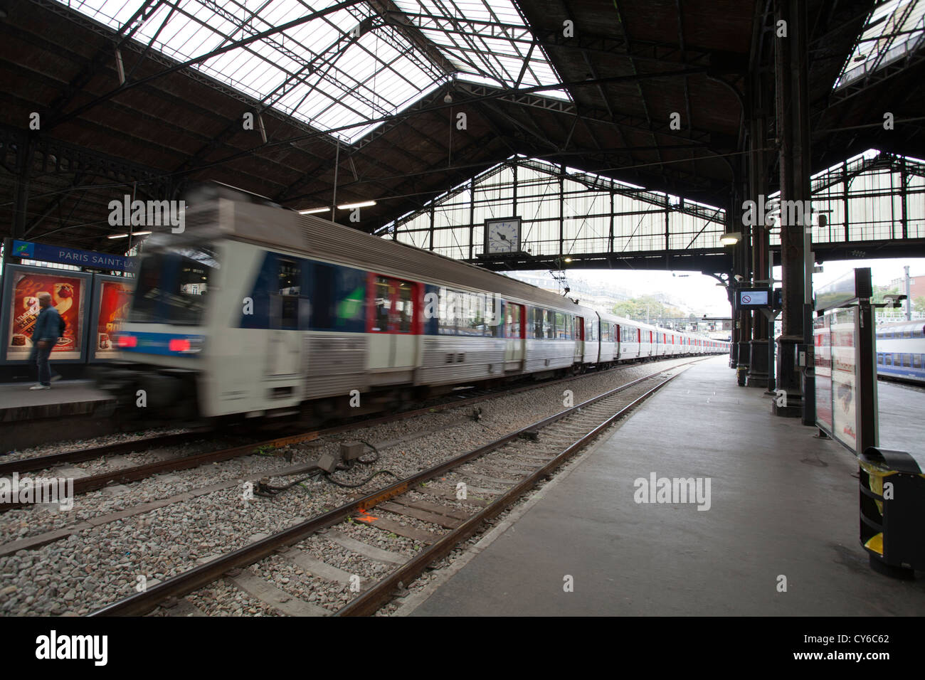 Gare Saint-Lazare, Paris, Frankreich. Stockfoto