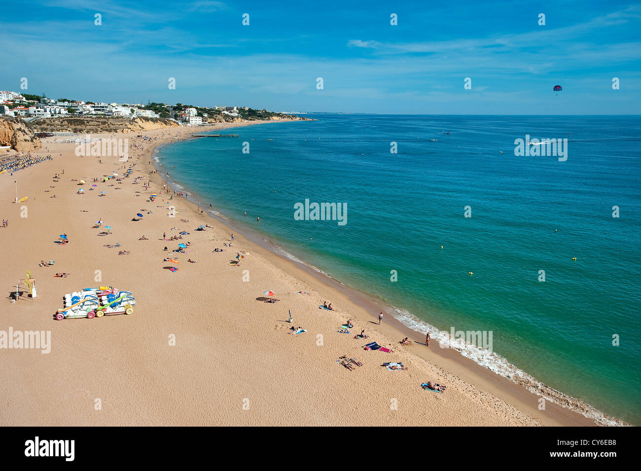 Praia do Peneco Beach, Albufeira, Algarve, Portugal Stockfoto