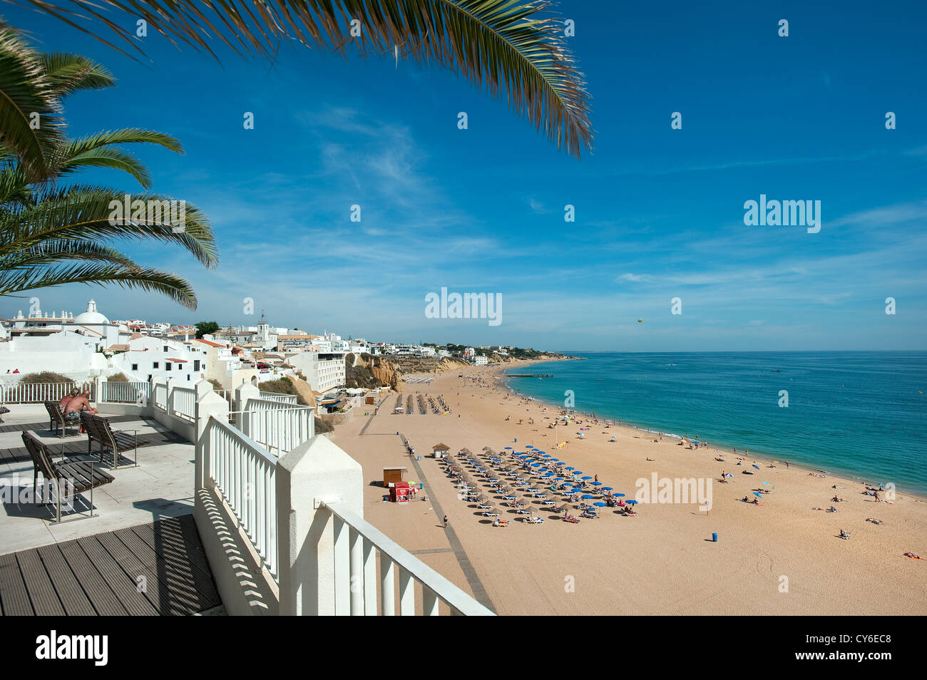 Praia do Peneco Beach, Albufeira, Algarve, Portugal Stockfoto