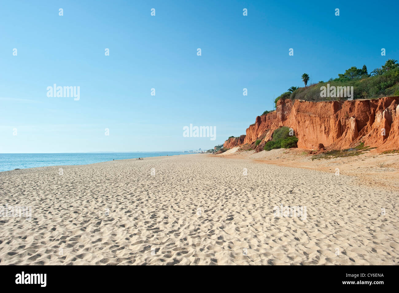 Praia Garao Poente Strand, Algarve, Portugal Stockfoto