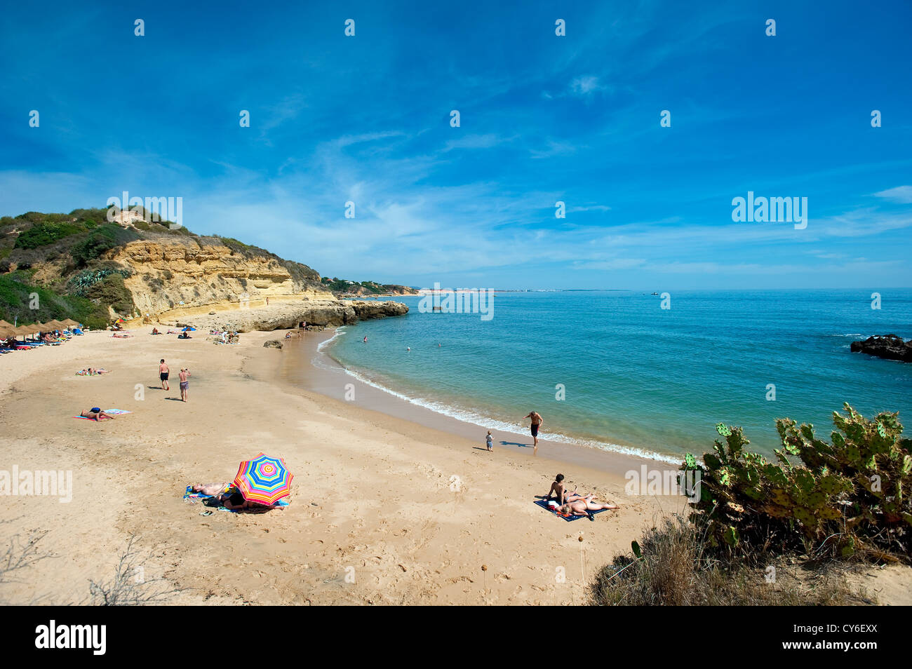 Praia Dos Aveiros Strand, Algarve, Portugal Stockfoto