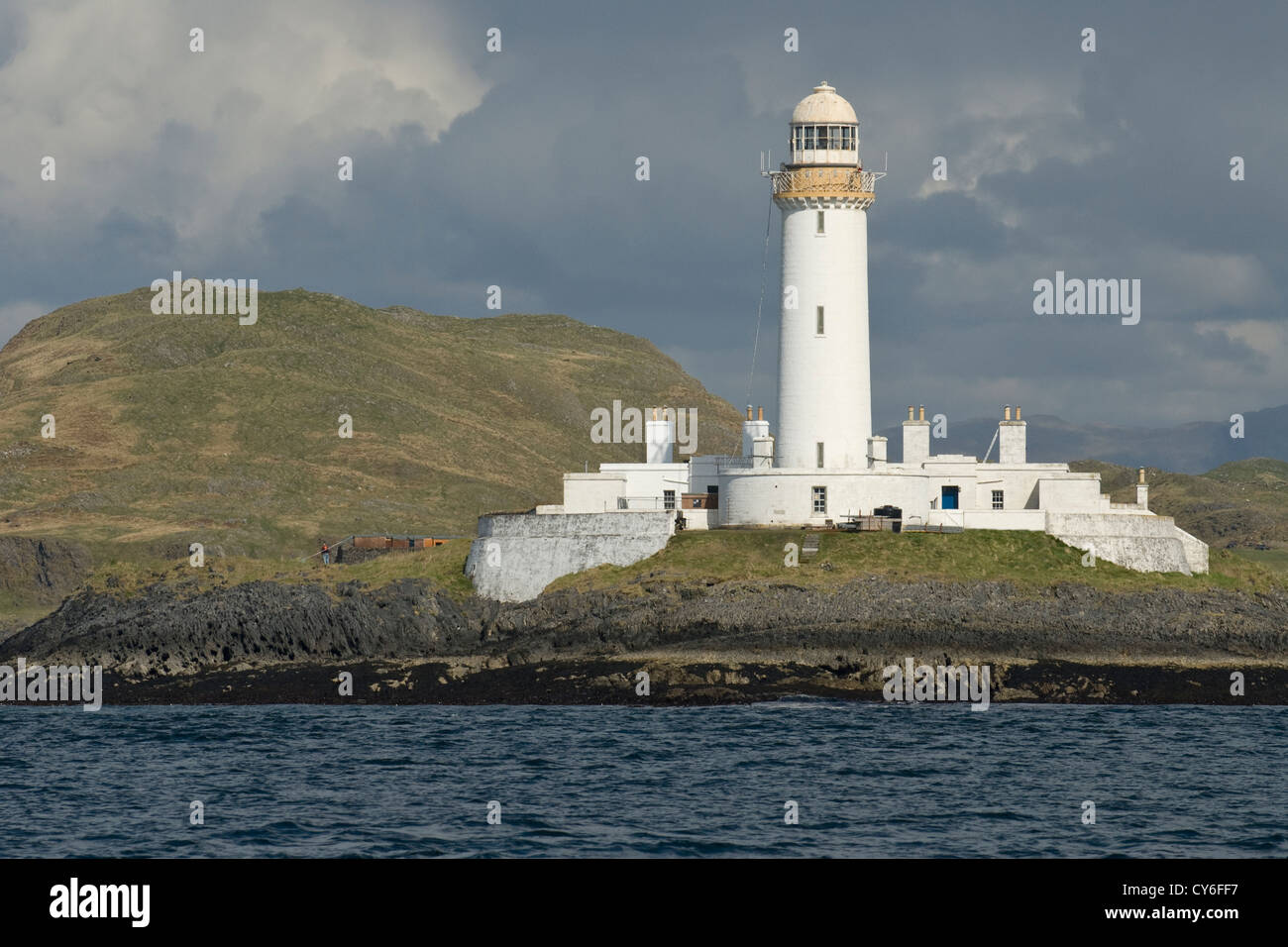 Lismore Leuchtturm am Eingang zum Loch Linnhe Stockfoto