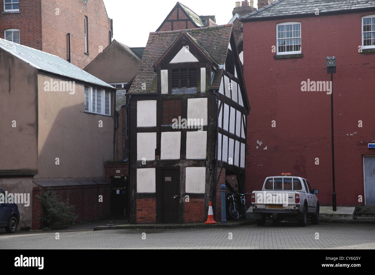 Das Lebkuchenhaus in Hereford City Centre, England, UK Stockfoto