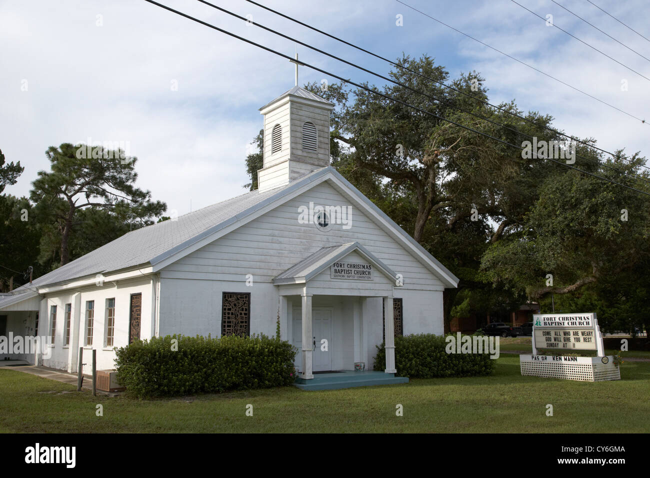 Fort Weihnachten Baptist Kirche southern Baptist Convention Florida Usa Stockfoto