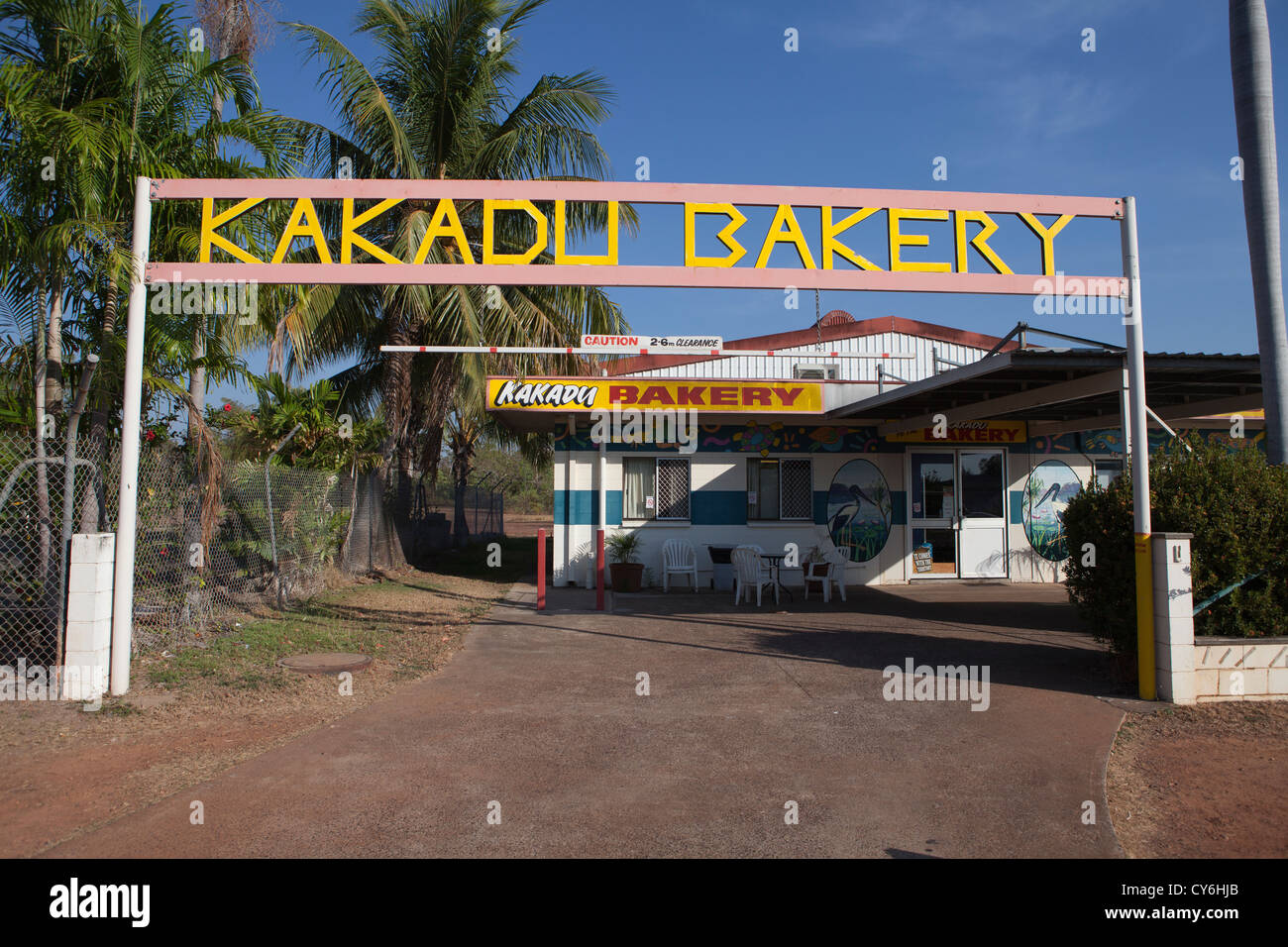 Kakadu-Bäckerei in Jabiru, Kakadu-Nationalpark, Northern Territory, Australien. Stockfoto