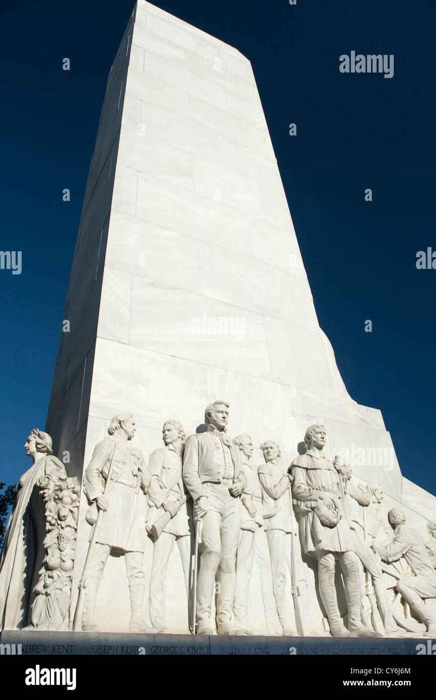 GEIST DES OPFERS KENOTAPH ALAMO PLAZA DIE INNENSTADT VON SAN ANTONIO TEXAS USA Stockfoto