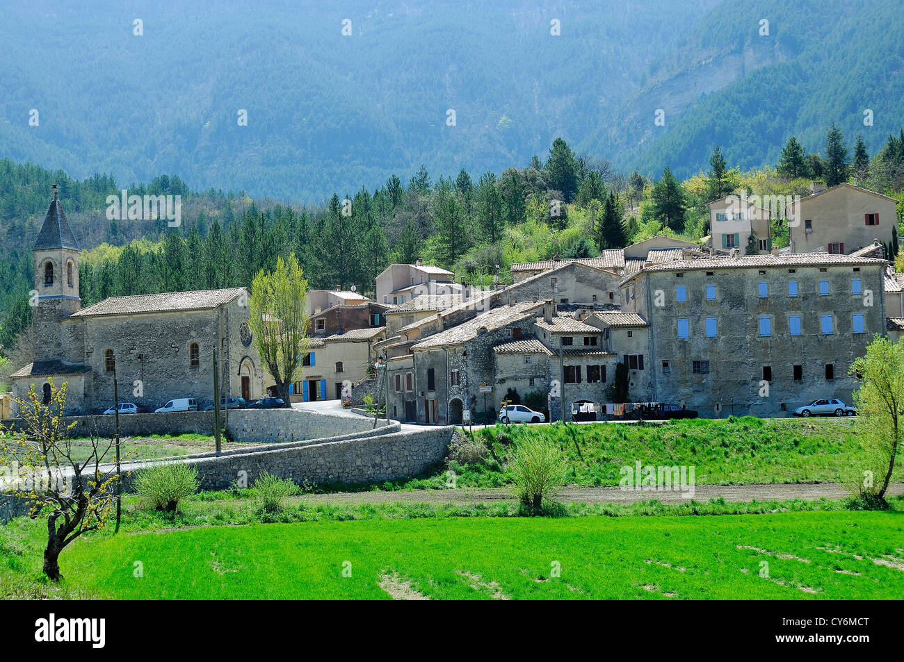 Village de Brantes mont Ventoux Vaucluse Provence Frankreich Stockfoto