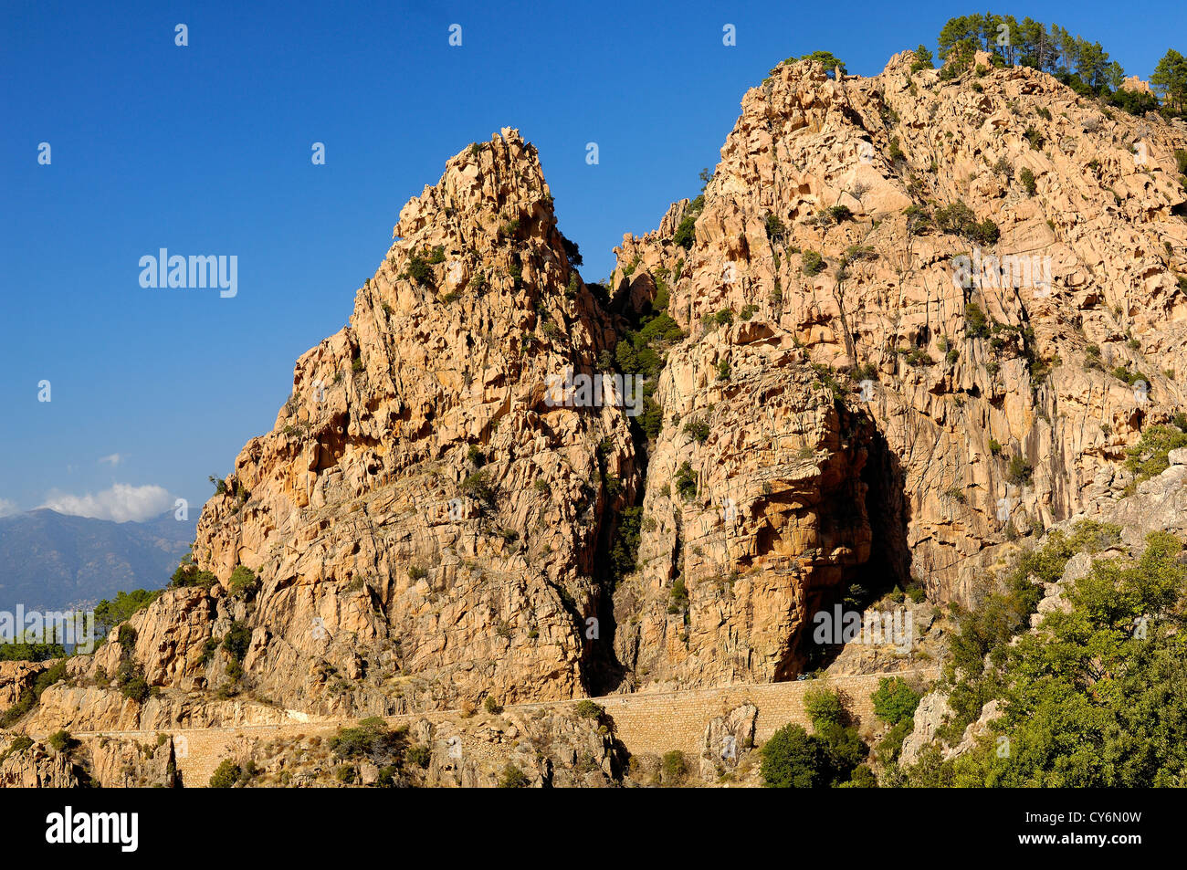 Die calanche Piana Corse du sud Deux Sevi Frankreich 2a Stockfoto