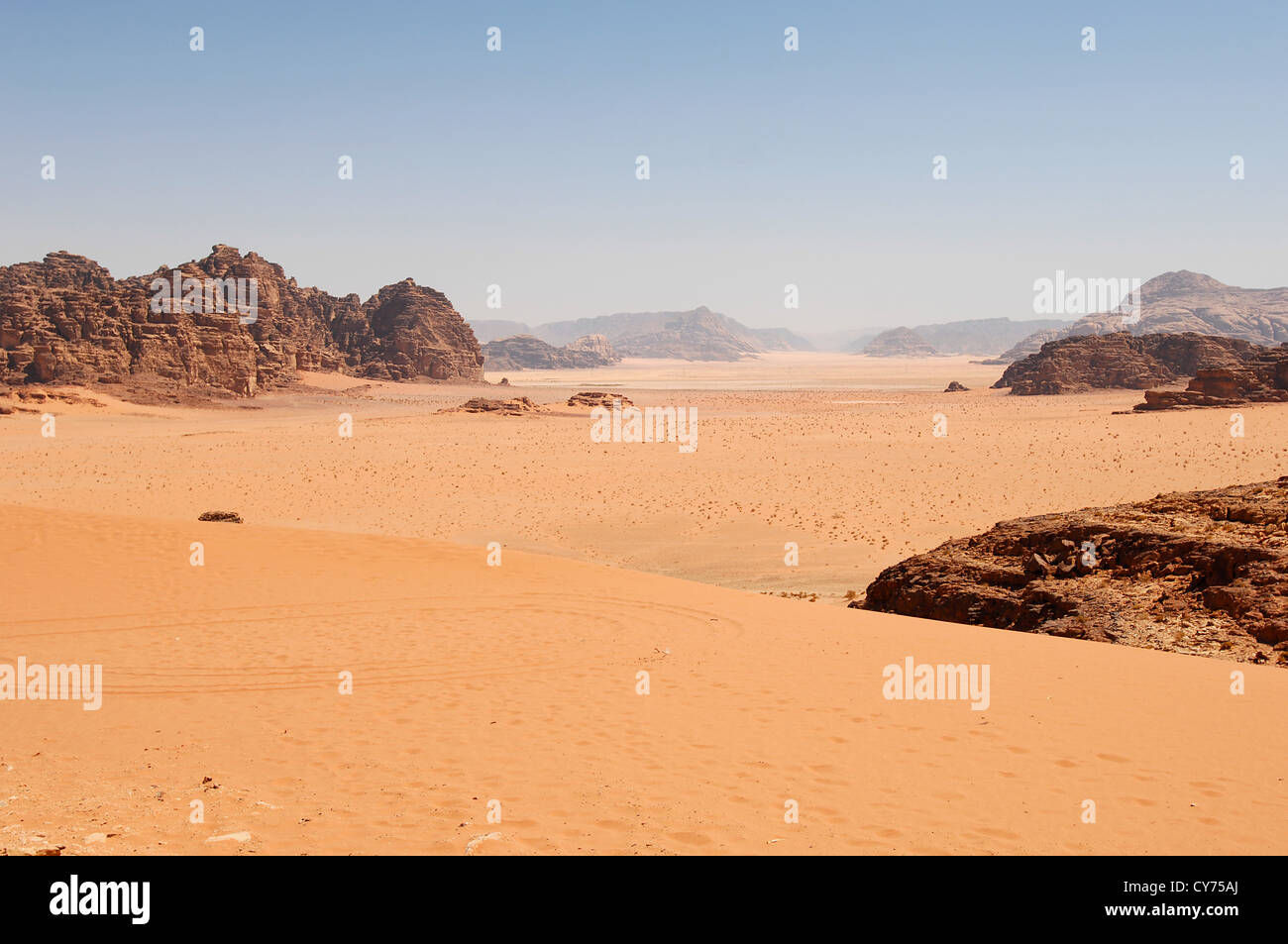 Wadi rum Stockfoto