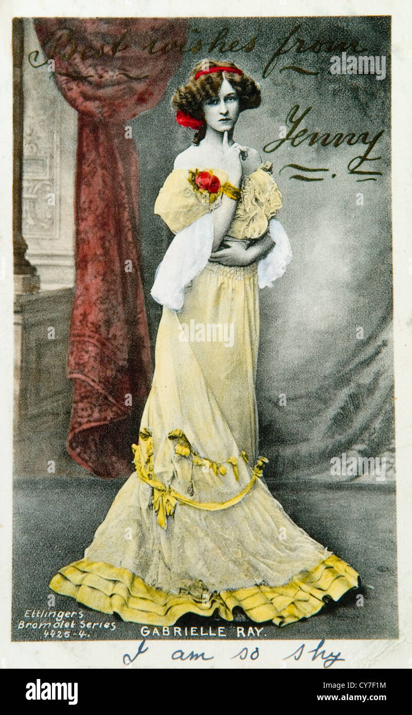 Schauspielerin Gabrielle Ray viktorianischen Edwardian London. Stockfoto