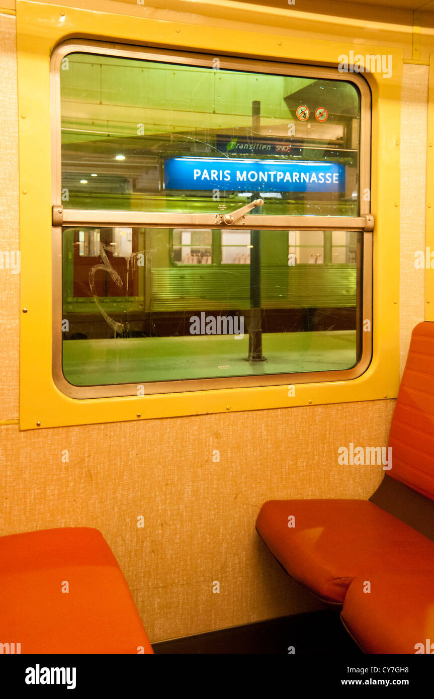 Paris, Montparnasse-Bahnhof Stockfoto