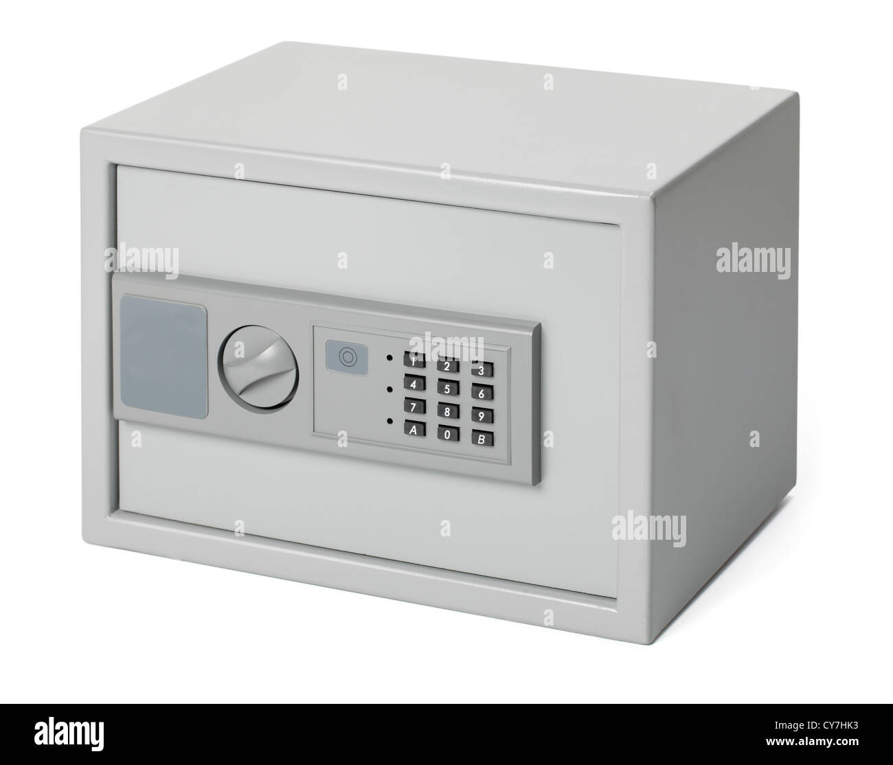 Kleiner Safe für Zuhause und Büro verwenden mit Elektronikschloss. Stockfoto