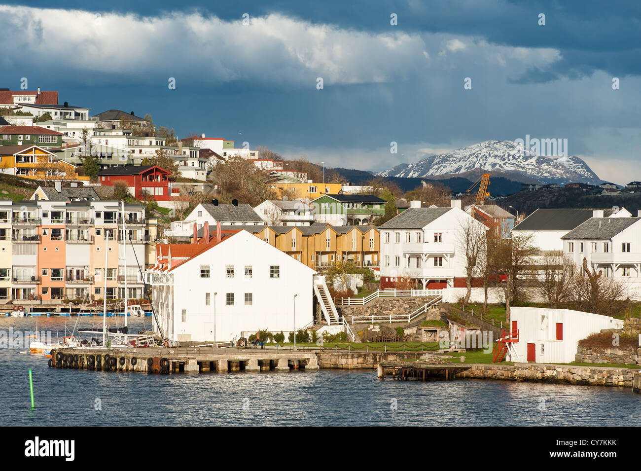 Norwegische Stadt Kristiansand Stockfoto