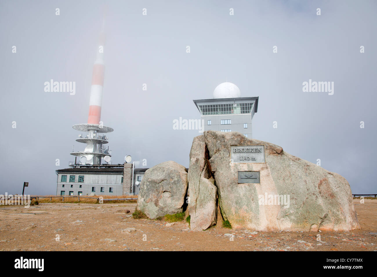 Brocken, ein Berg in Deutschland Stockfoto