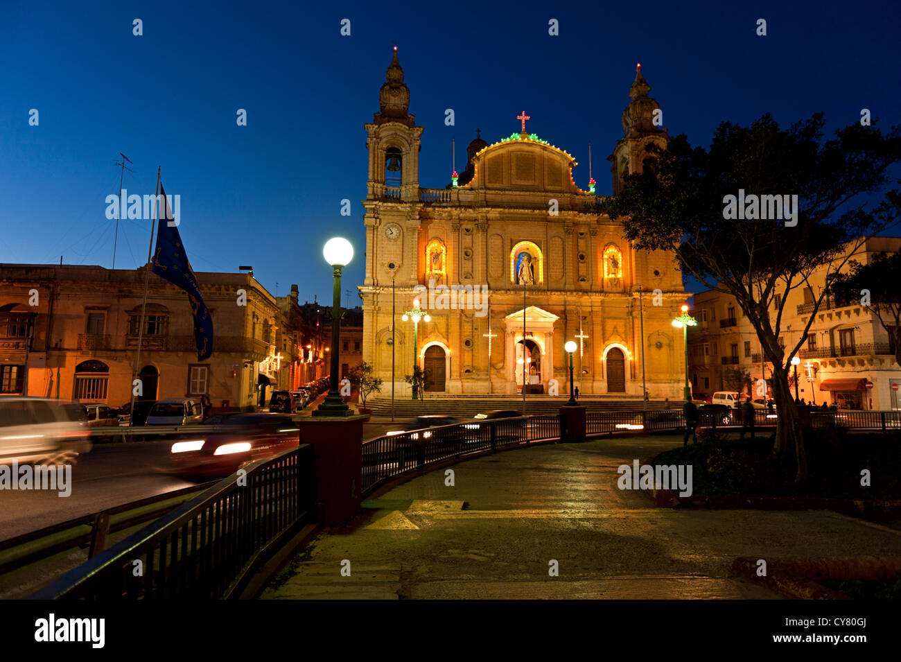 Kirche in Msida, Malta Stockfoto