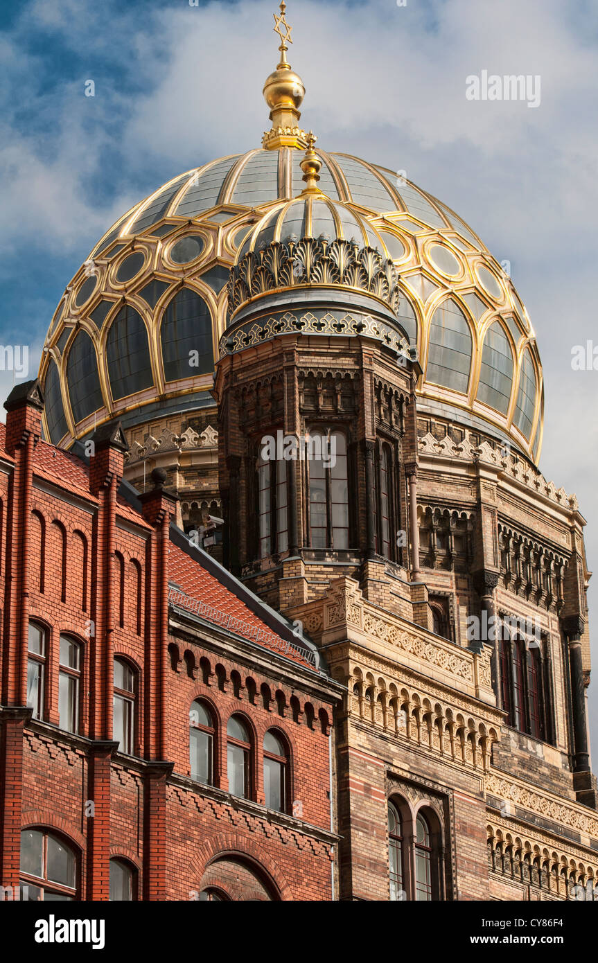 Die Neue Synagoge (Synagoge) in Berlin, Deutschland Stockfoto