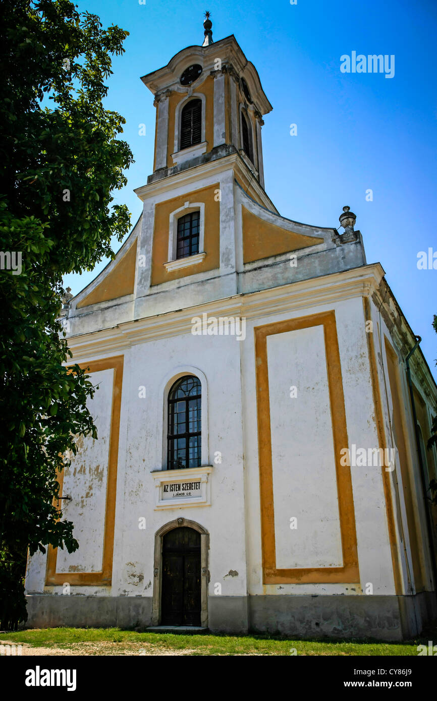 Der reformierte evangelische Kirche von Polgardi, Ungarn Stockfoto