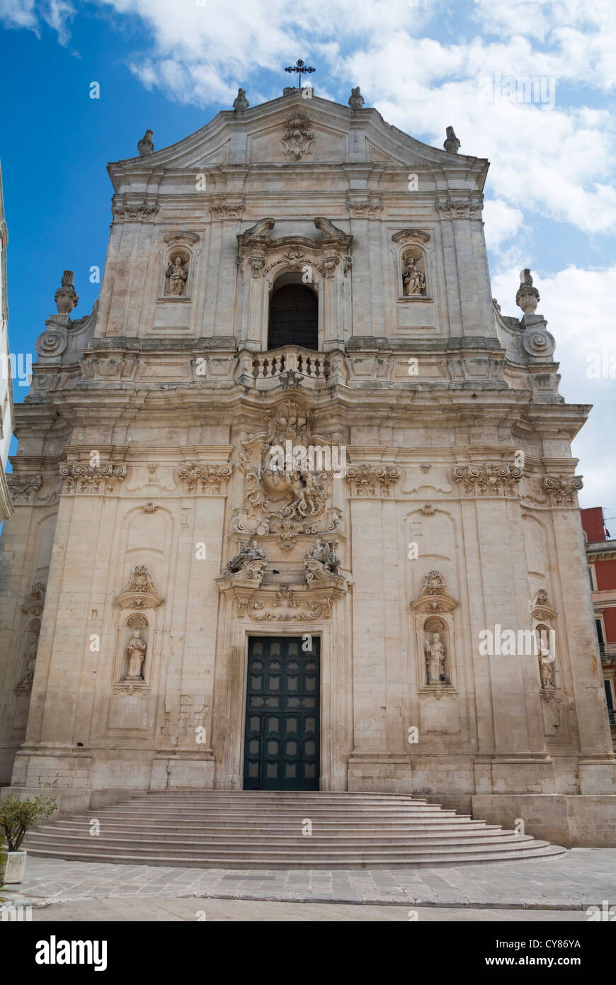 Martina Franca, Apulien, Italien, Kirche San Martino auf der Piazza plebiscito Stockfoto