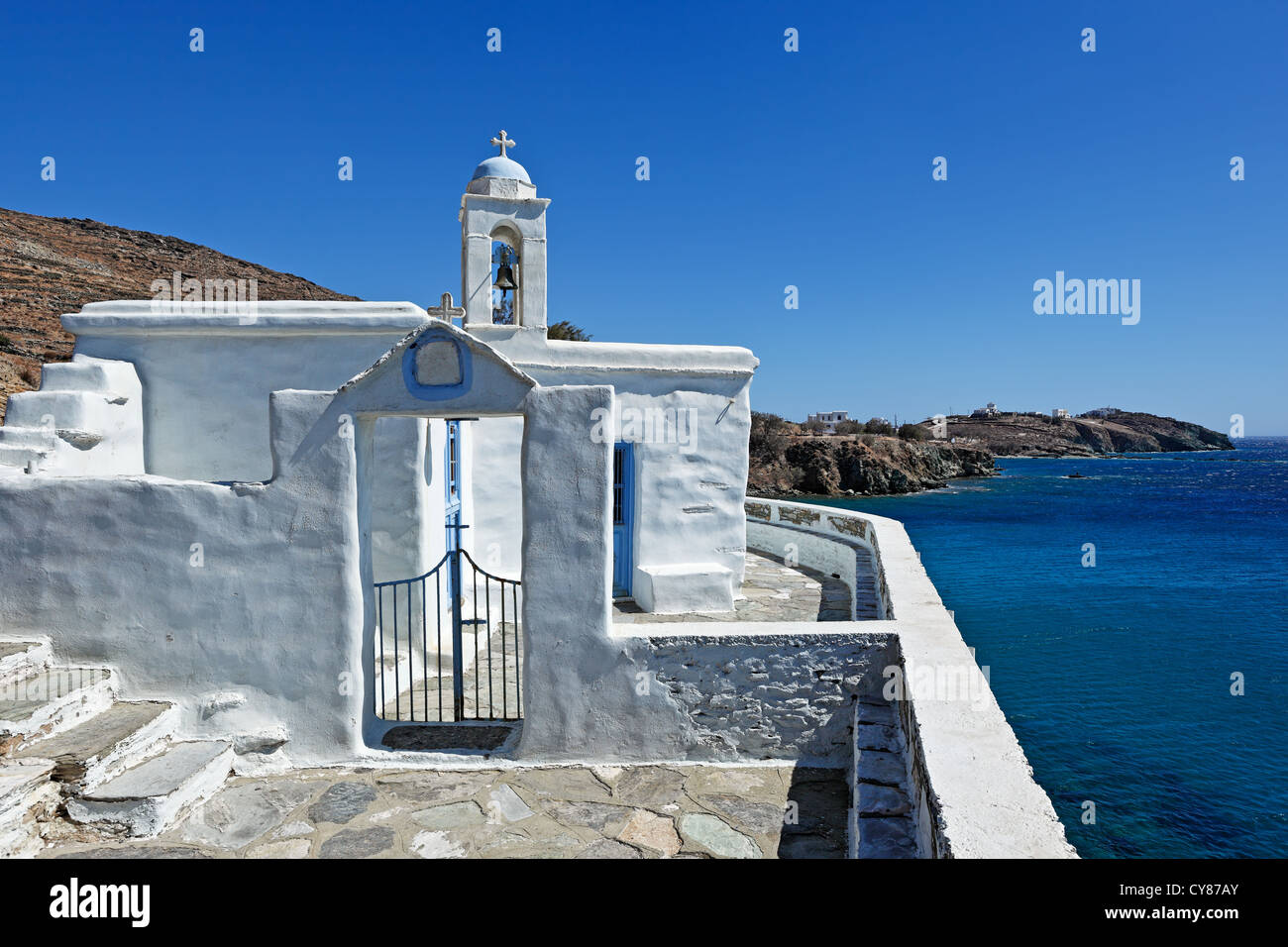 Die Kapelle Agios Markos in Insel Tinos, Griechenland Stockfoto