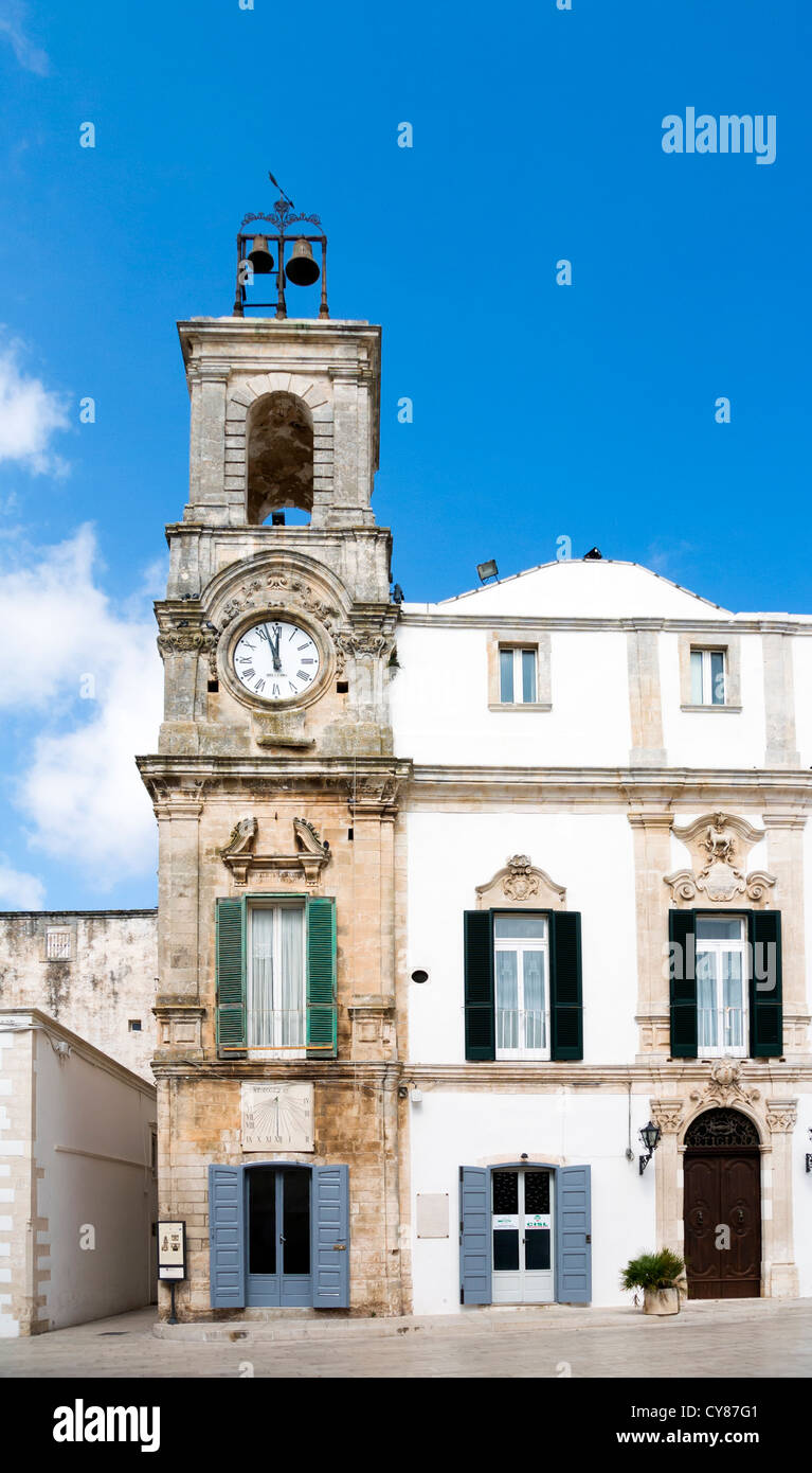 Martina Franca, Italien, Kirche San Martino auf der Piazza plebiscito Stockfoto