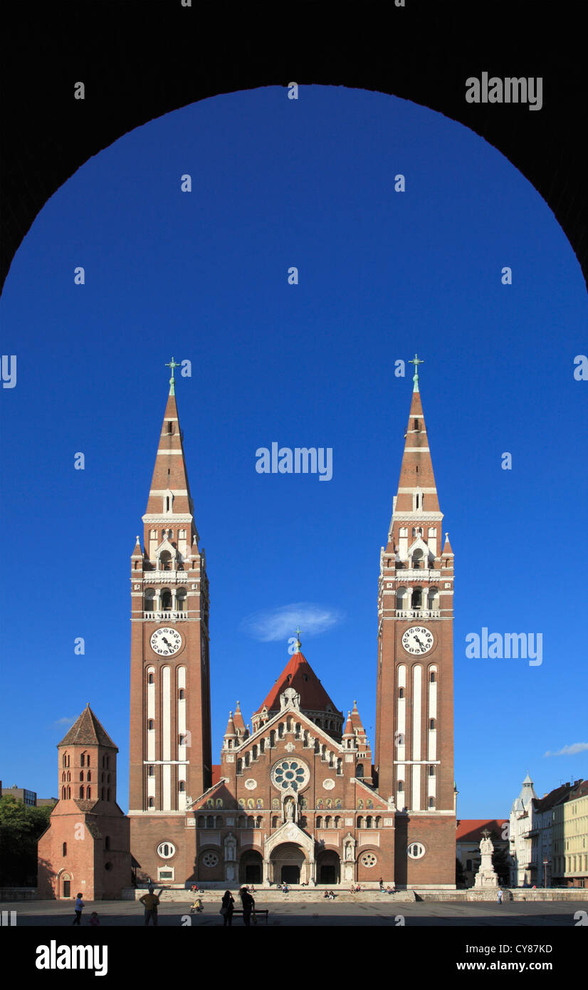 Ungarn, Szeged, Votivkirche, Kathedrale, Stockfoto