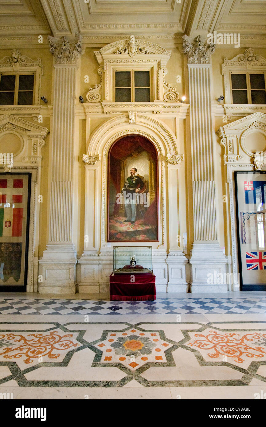Italien, Piemont, Turin, Carignano Palace, National Museum des italienischen Risorgimento Stockfoto