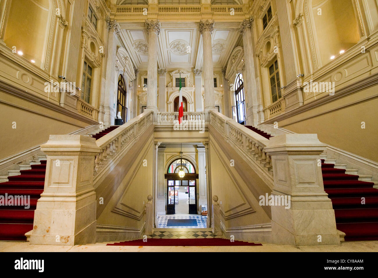 Italien, Piemont, Turin, Carignano Palace, National Museum des italienischen Risorgimento Stockfoto