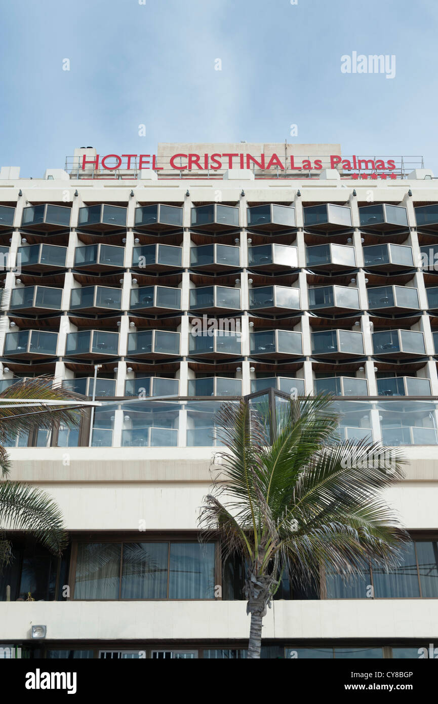 Hotel Cristina Las Palmas Gran Canaria Kanaren Spanien durch Das Playa  Canteras Stockfotografie - Alamy