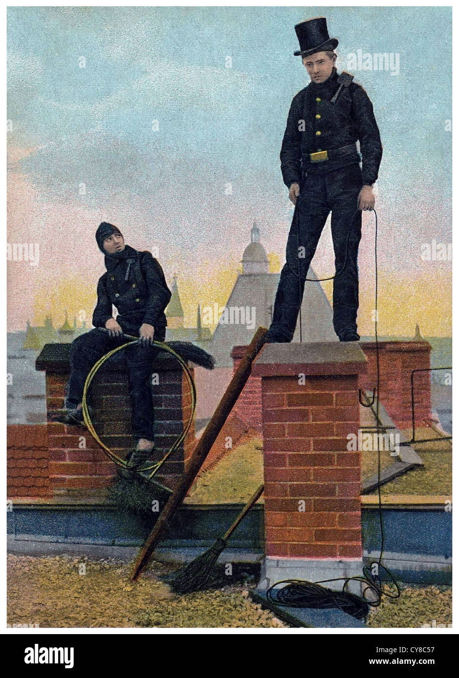 Schornsteinfeger Stockfoto