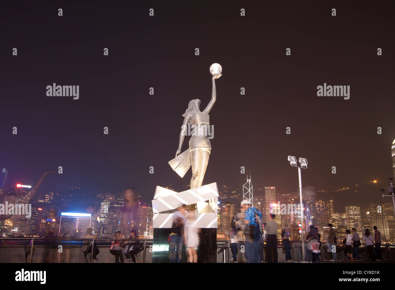 Hong Kong Film Awards-Statue an der Avenue of Stars, Tsim Sha Tsui, Hong Kong Stockfoto