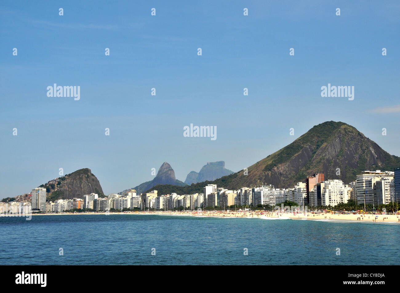 Ipanema-Strand Rio De Janeiro Brasilien Stockfoto