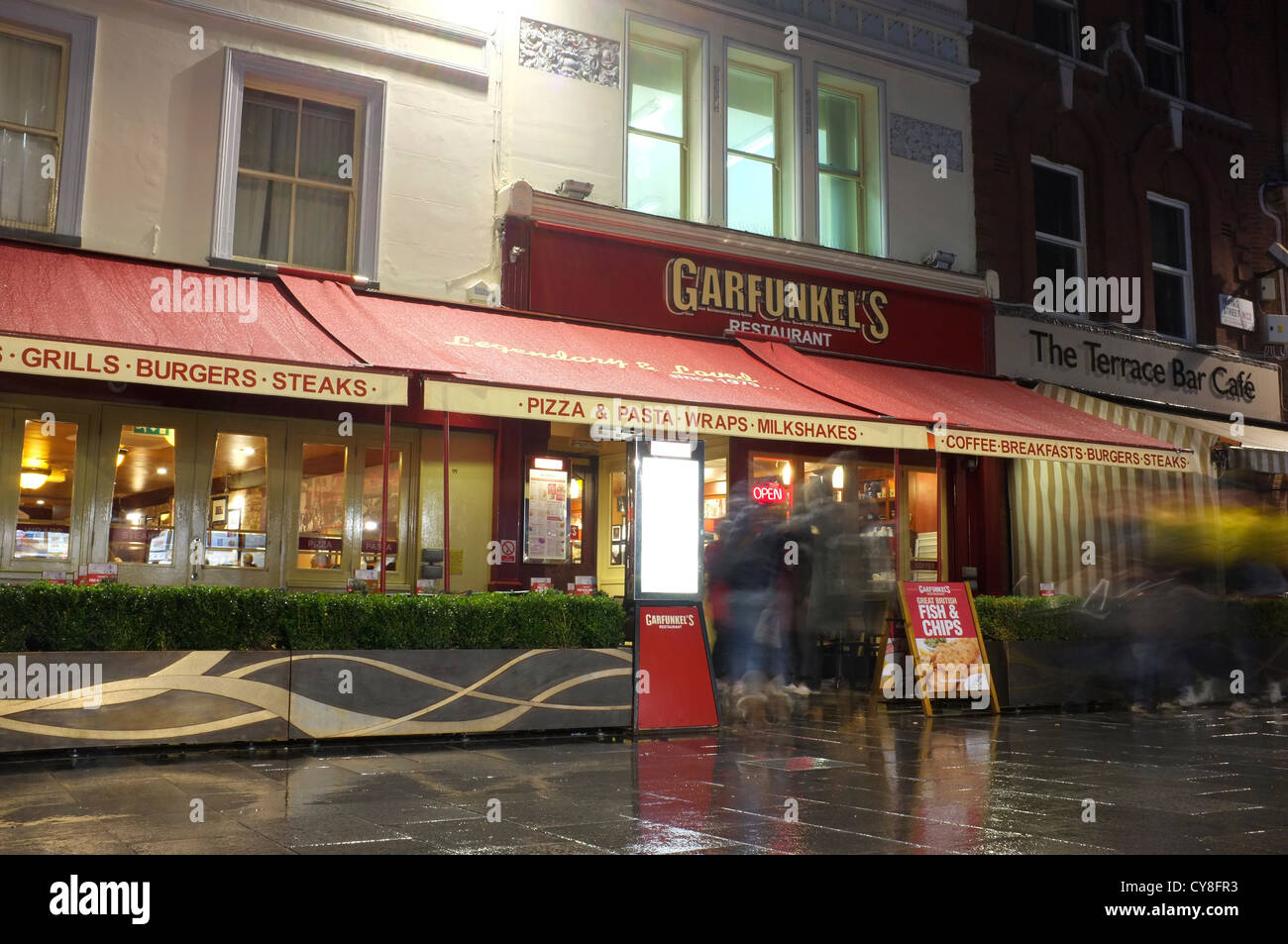 Garfunkels Restaurant im Zentrum von London Stockfoto