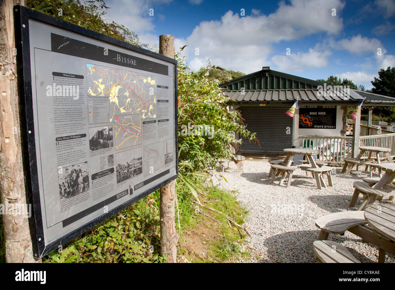 Bissoe Tal; Radweg; Cornwall; Stockfoto