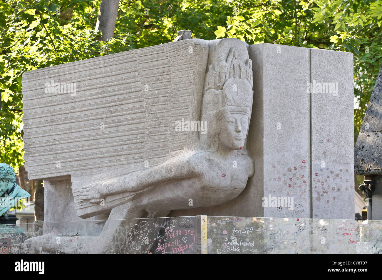 Pere Lachaise Friedhof Stockfoto